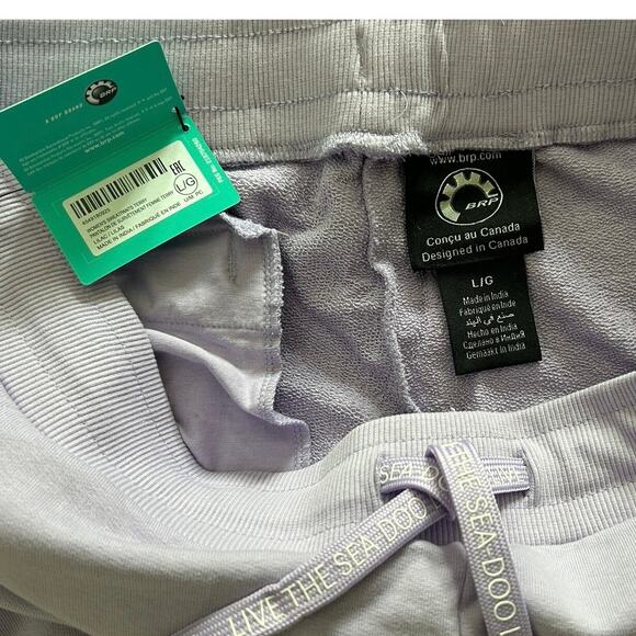 Sea-Doo Soft Terry Sweatpants – Lilac Joggers, Drawstring Waist, Size Large NWT - Picture 5 of 12
